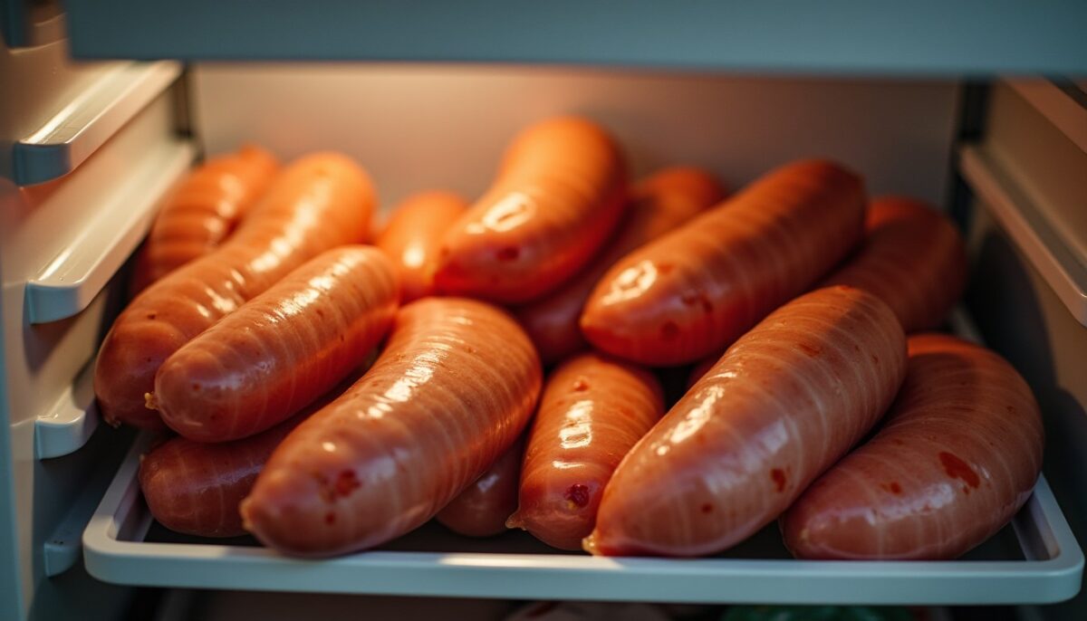 Durée de conservation des saucisses fraîches au réfrigérateur : conseils et astuces
