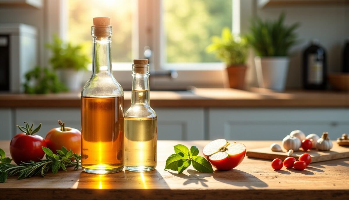 Vinaigre de cidre vs vinaigre blanc : Peut-on les substituer en cuisine ?