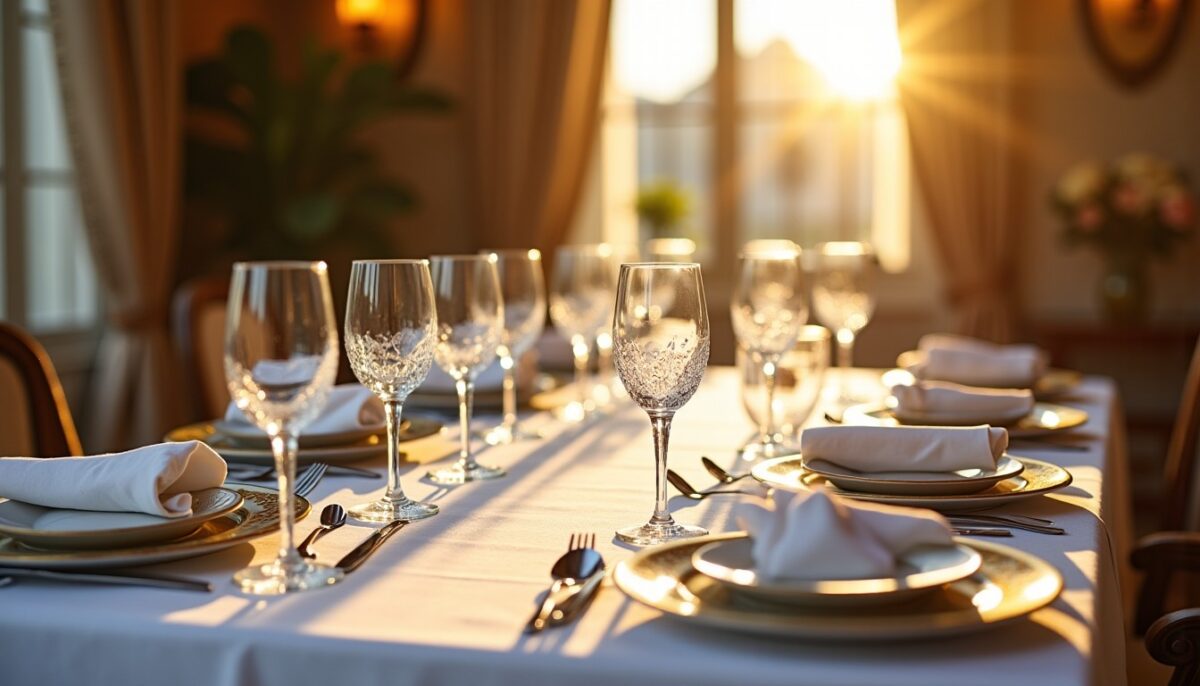 L'art français du dressage : Comment disposer élégamment les verres sur une table