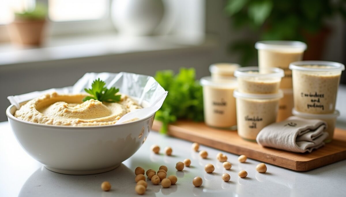 Congélation du houmous : astuces pour maison et produit industriel