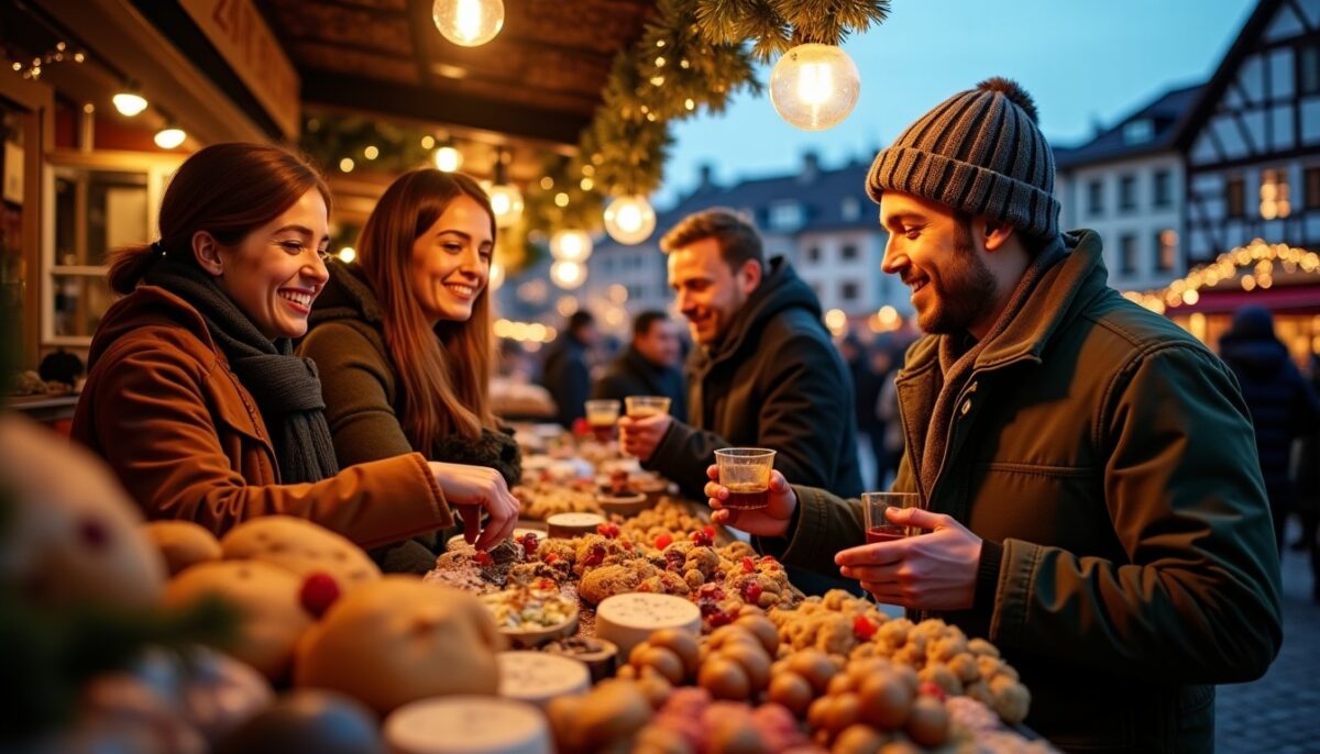 Top des marchés de Noël en Europe pour les amateurs de délices gourmands
