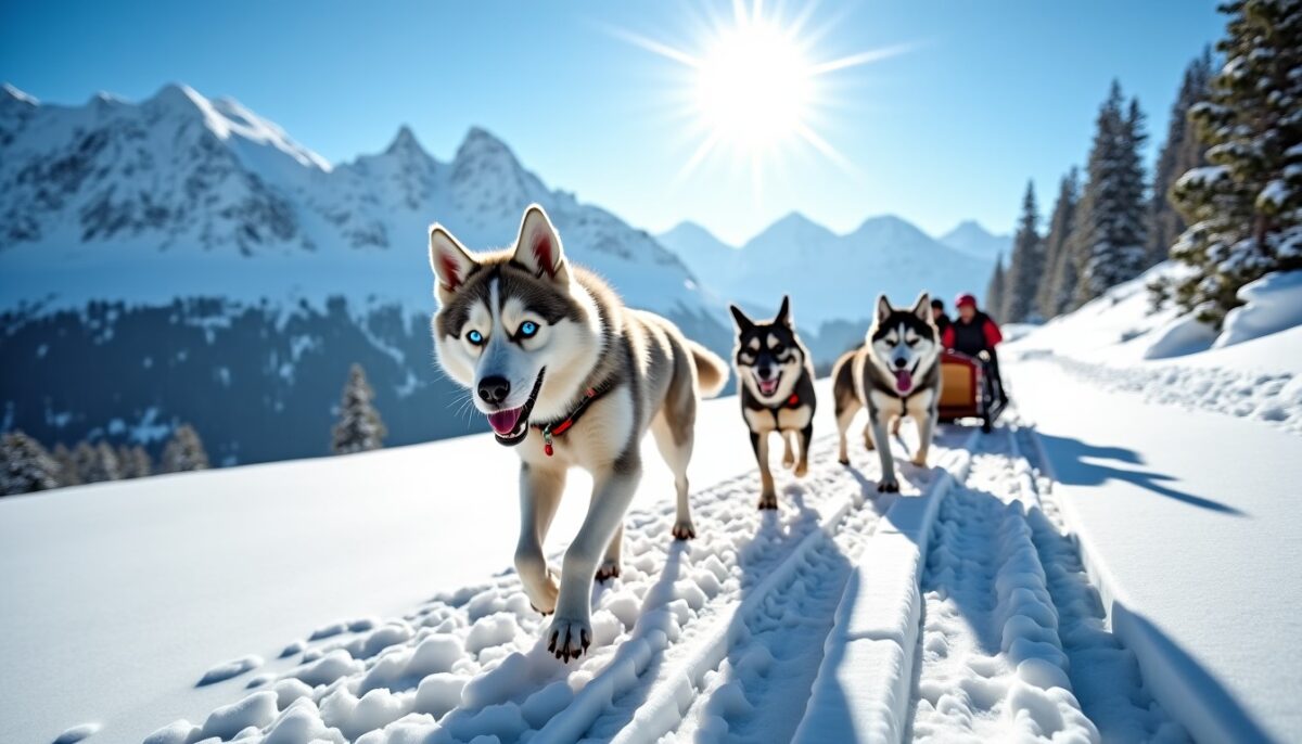 Les meilleurs endroits pour découvrir le chien de traîneau en Haute-Savoie