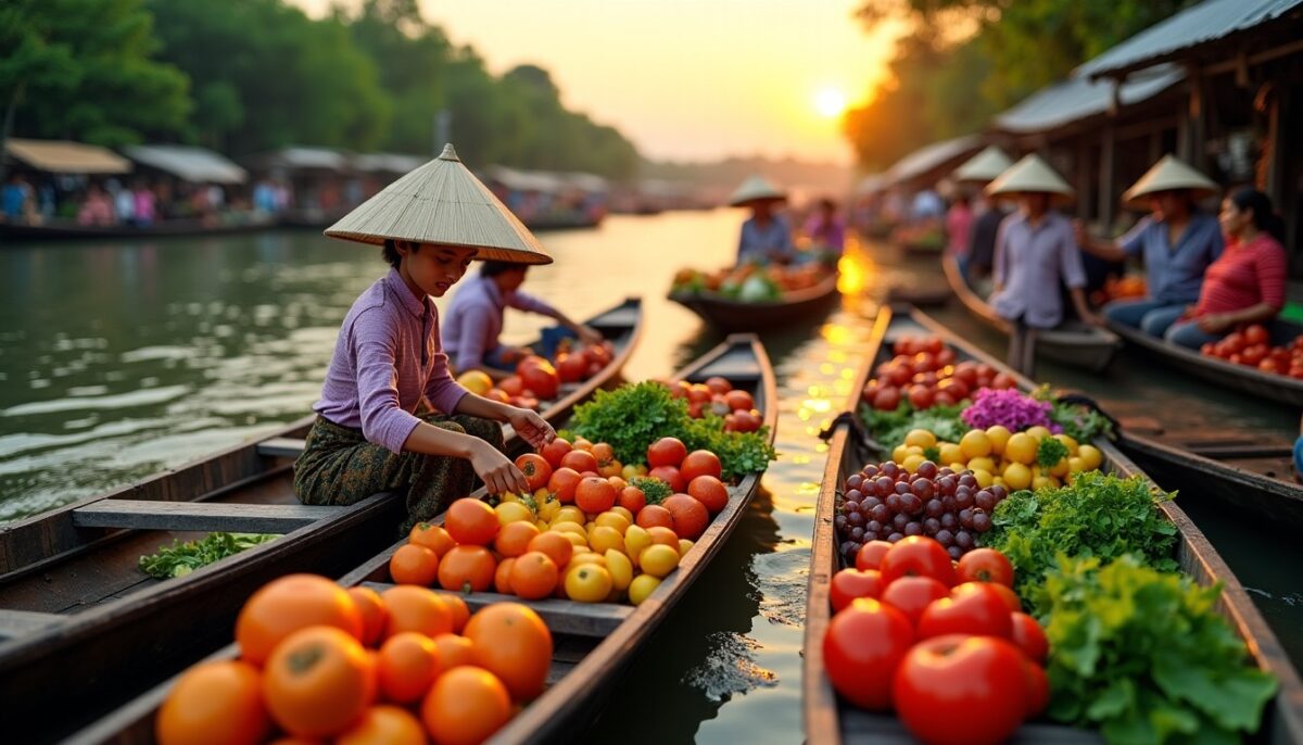 Découvrez les marchés flottants incontournables à explorer en Asie du Sud-Est